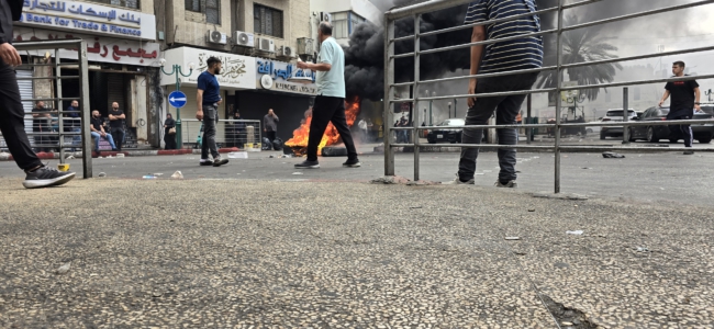 Onrust in Nablus. Westelijke Jordaanoever.